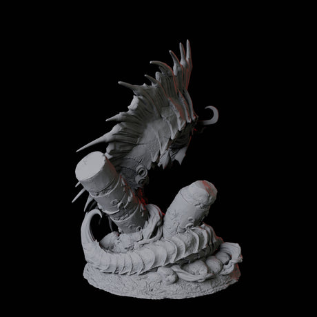 Coiled Giant Snake D Miniature for Dungeons and Dragons, Pathfinder or other TTRPGs