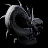 Coiled Snake Worm Miniature for Dungeons and Dragons, Pathfinder or other TTRPGs