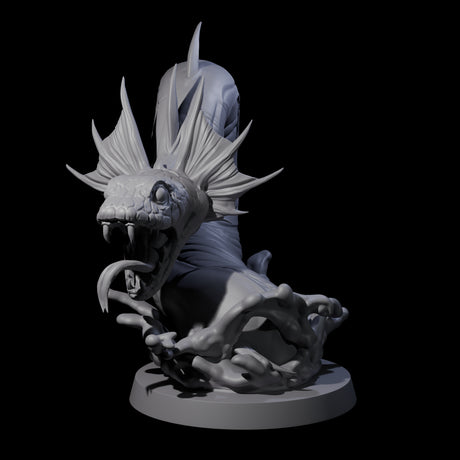 Coiled Snake Worm Miniature for Dungeons and Dragons, Pathfinder or other TTRPGs