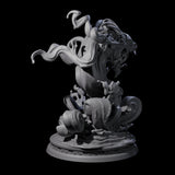 Coiled Water Elemental Miniature for Dungeons and Dragons, Pathfinder or other TTRPGs