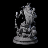 Coiled Water Elemental Miniature for Dungeons and Dragons, Pathfinder or other TTRPGs