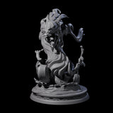 Coiled Water Elemental Miniature for Dungeons and Dragons, Pathfinder or other TTRPGs