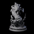 Coiled Water Elemental Miniature for Dungeons and Dragons, Pathfinder or other TTRPGs