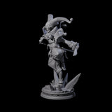 Combat Jester Miniature for Dungeons and Dragons, Pathfinder or other TTRPGs