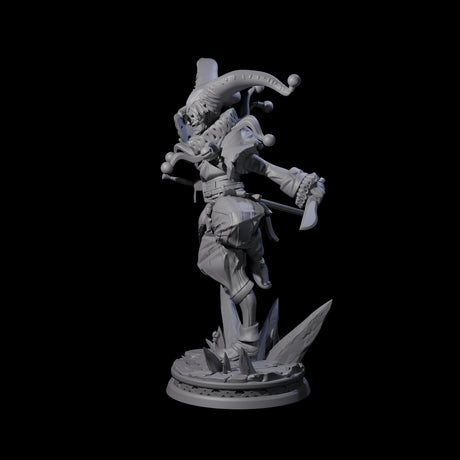 Combat Jester Miniature for Dungeons and Dragons, Pathfinder or other TTRPGs