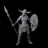 Come At Me Female Barbarian Miniature for Dungeons and Dragons, Pathfinder or other TTRPGs