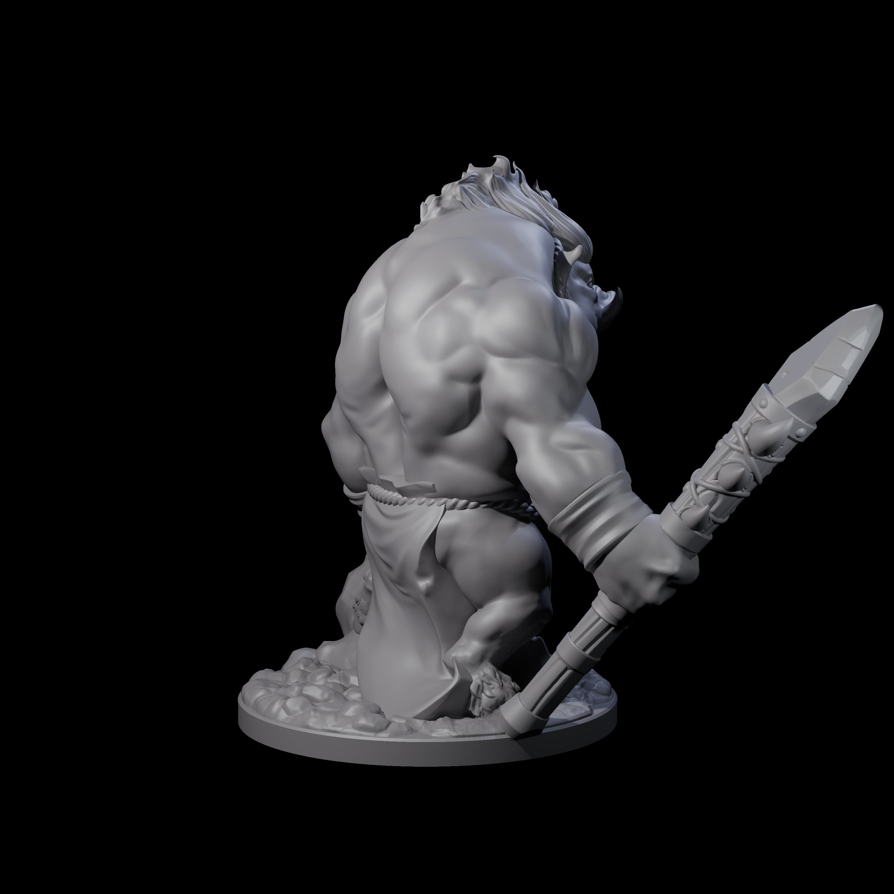 Come Out Swinging Boarman Brute A Miniature for Dungeons and Dragons, Pathfinder or other TTRPGs