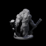 Come Out Swinging Boarman Brute B Miniature for Dungeons and Dragons, Pathfinder or other TTRPGs