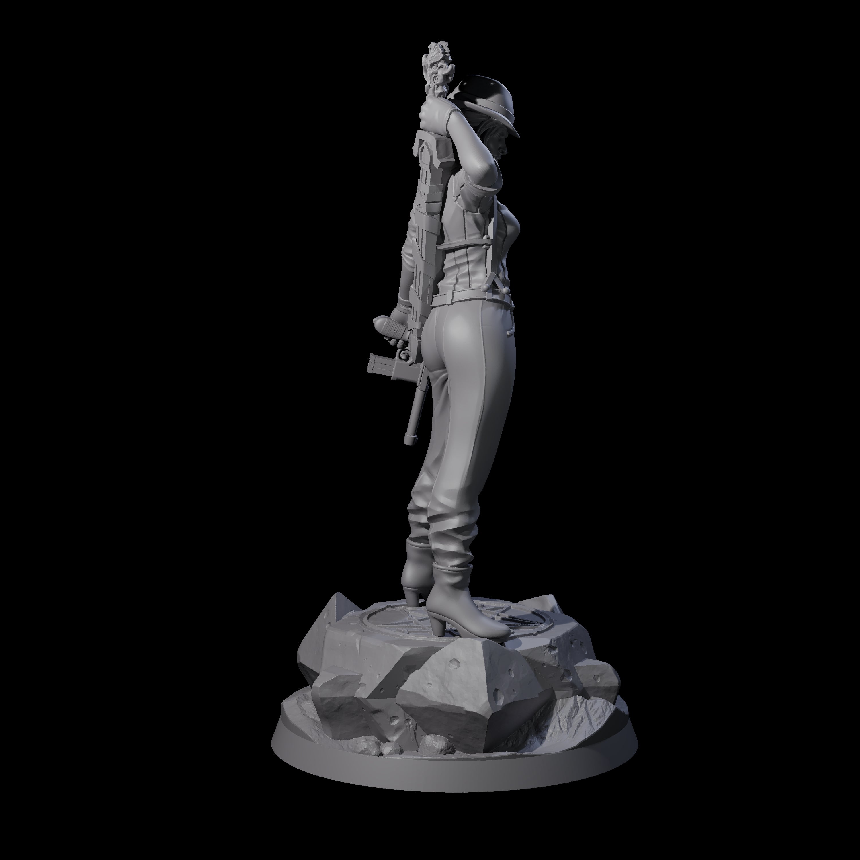 Come Out Swinging Human Witch Miniature for Dungeons and Dragons, Pathfinder or other TTRPGs