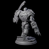 Commanding Clockwork Guardian Miniature for Dungeons and Dragons, Pathfinder or other TTRPGs