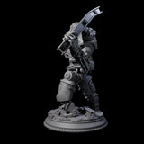 Commanding Clockwork Guardian Miniature for Dungeons and Dragons, Pathfinder or other TTRPGs