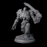Commanding Clockwork Guardian Miniature for Dungeons and Dragons, Pathfinder or other TTRPGs