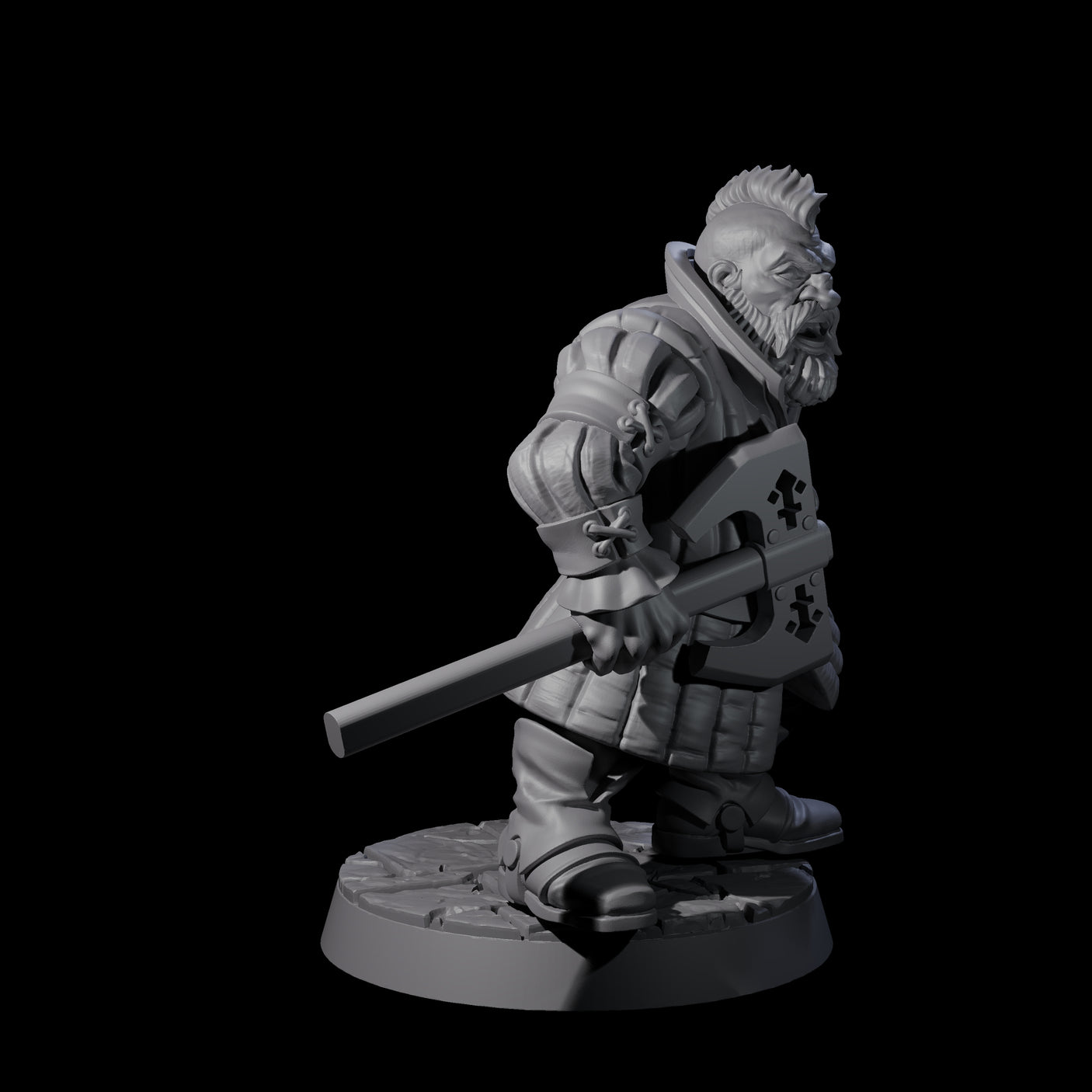 Commanding Dwarf Leader Miniature for Dungeons and Dragons, Pathfinder or other TTRPGs