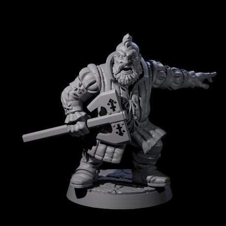 Commanding Dwarf Leader Miniature for Dungeons and Dragons, Pathfinder or other TTRPGs