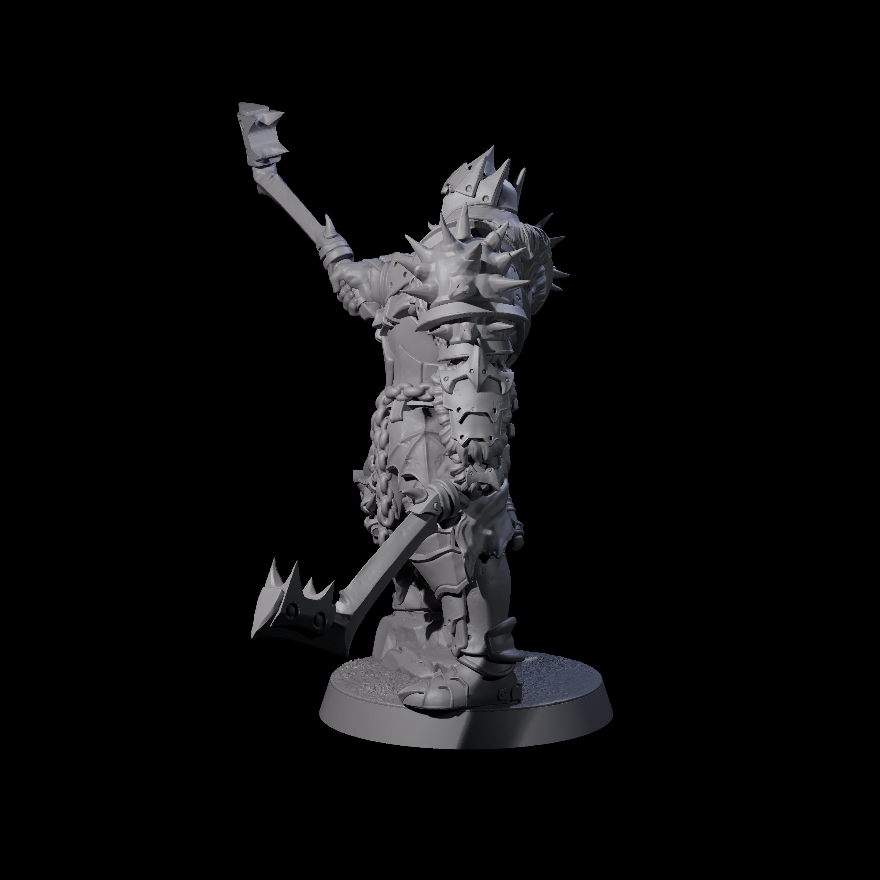Commanding General Orc Warlord Miniature for Dungeons and Dragons, Pathfinder or other TTRPGs