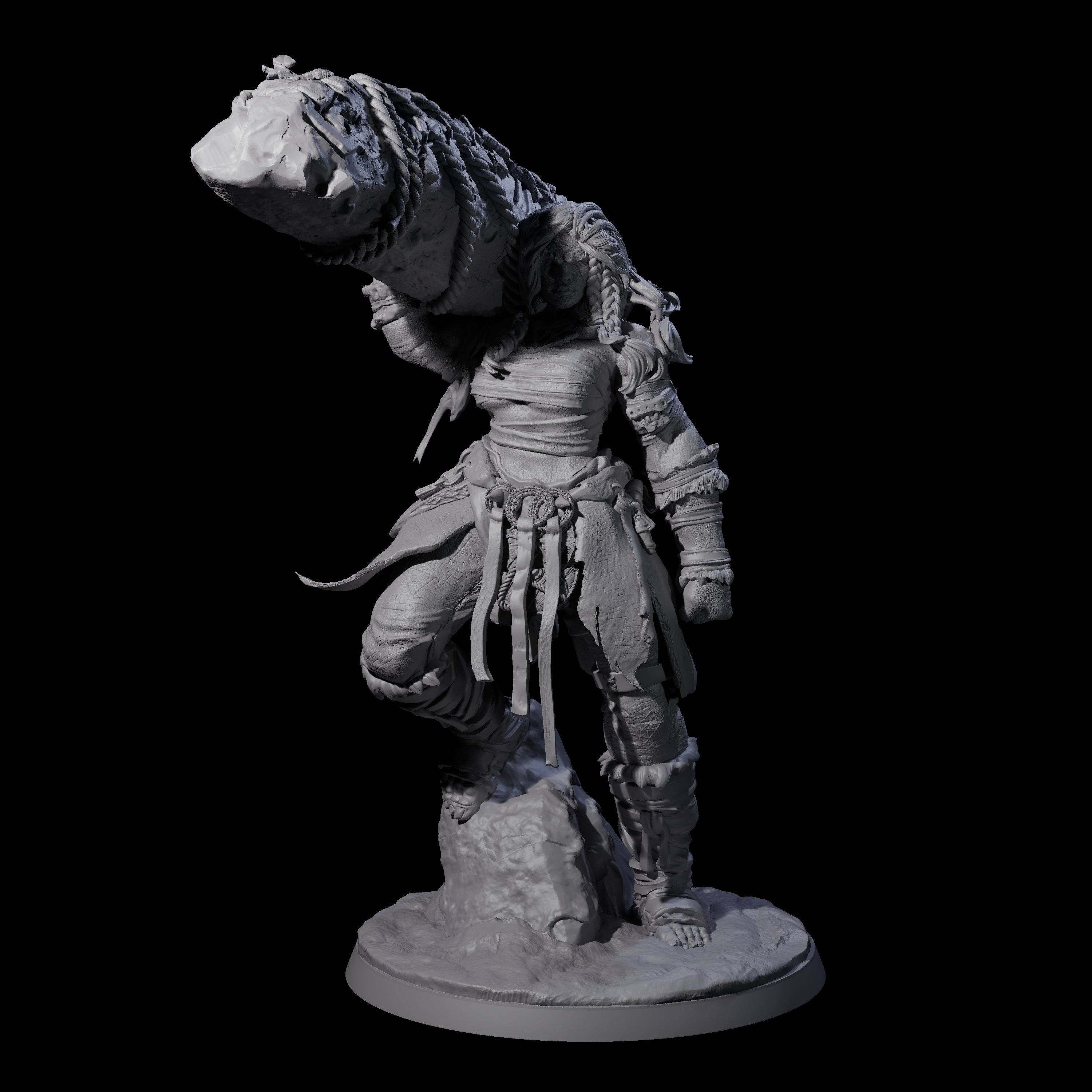 Commanding Hill Giant Matriarch Miniature for Dungeons and Dragons, Pathfinder or other TTRPGs
