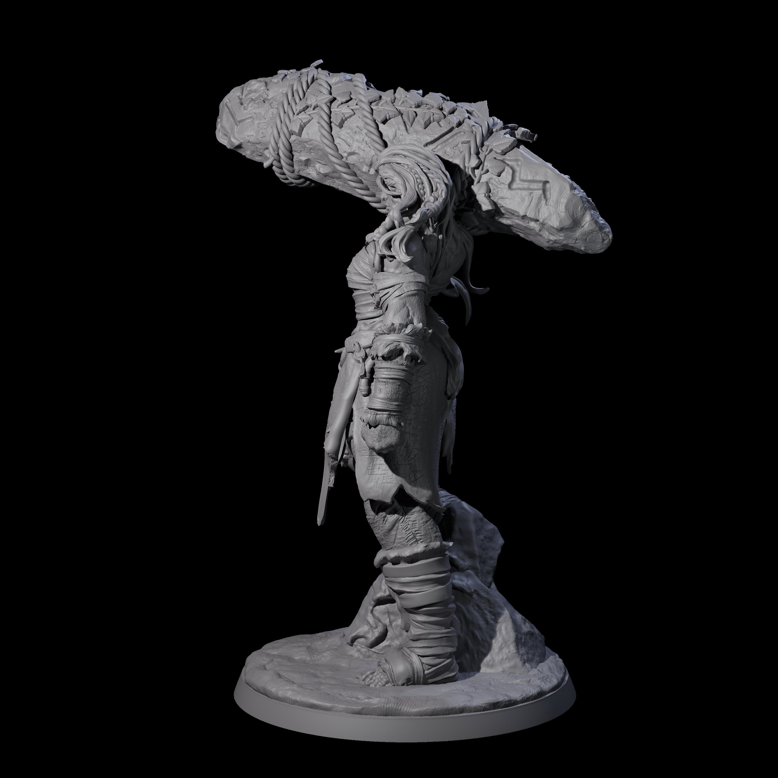 Commanding Hill Giant Matriarch Miniature for Dungeons and Dragons, Pathfinder or other TTRPGs