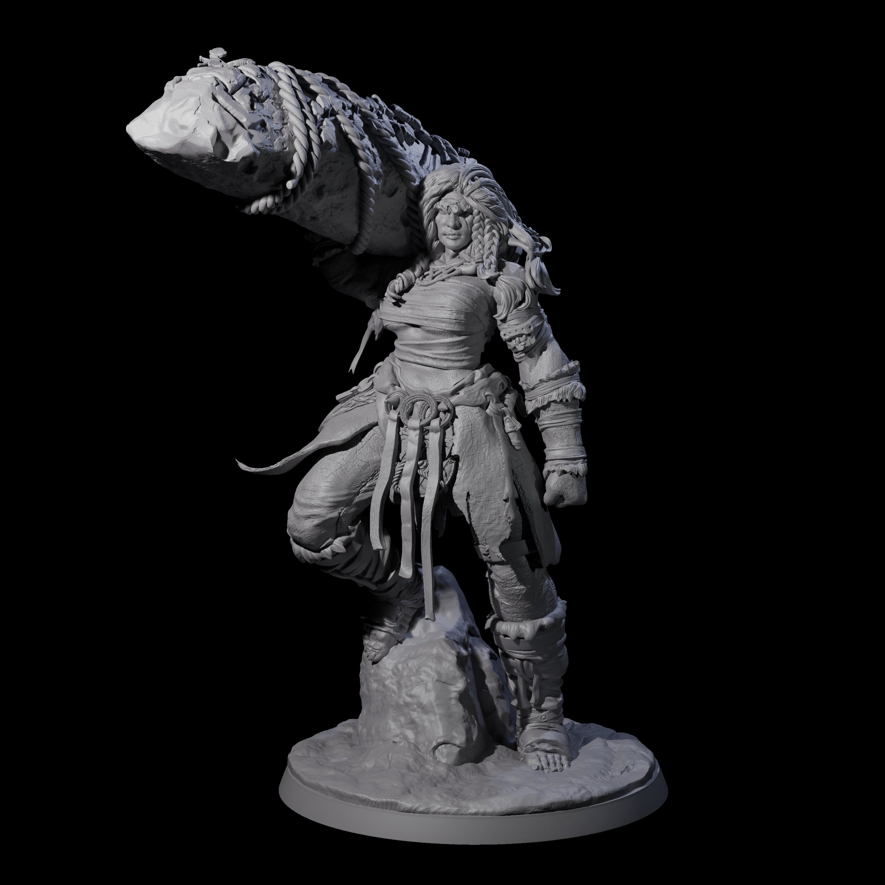 Commanding Hill Giant Matriarch Miniature for Dungeons and Dragons, Pathfinder or other TTRPGs