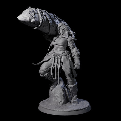 Commanding Hill Giant Matriarch Miniature for Dungeons and Dragons, Pathfinder or other TTRPGs