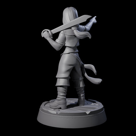 Commanding Human First Mate Miniature for Dungeons and Dragons, Pathfinder or other TTRPGs
