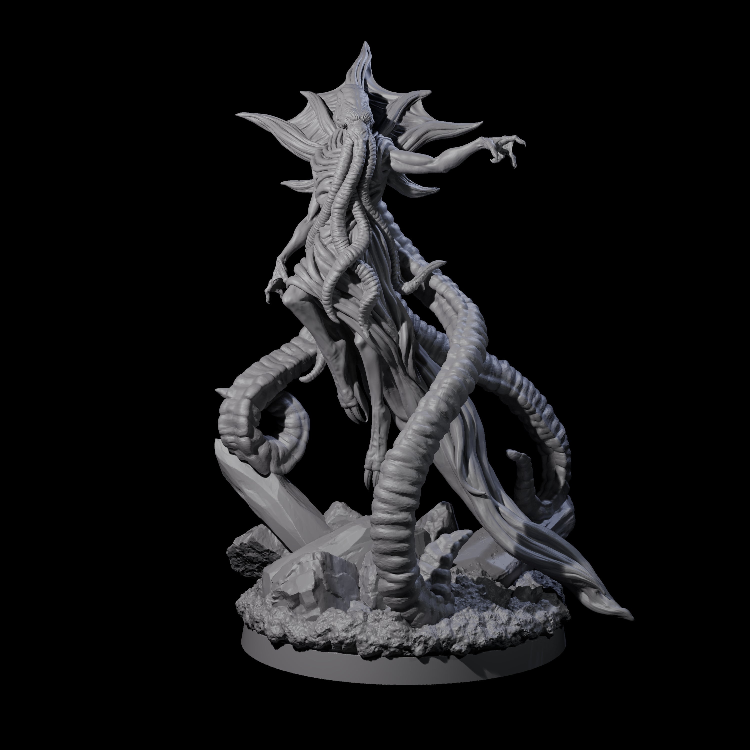 Commanding Mind Flayer Overseer Miniature for Dungeons and Dragons, Pathfinder or other TTRPGs
