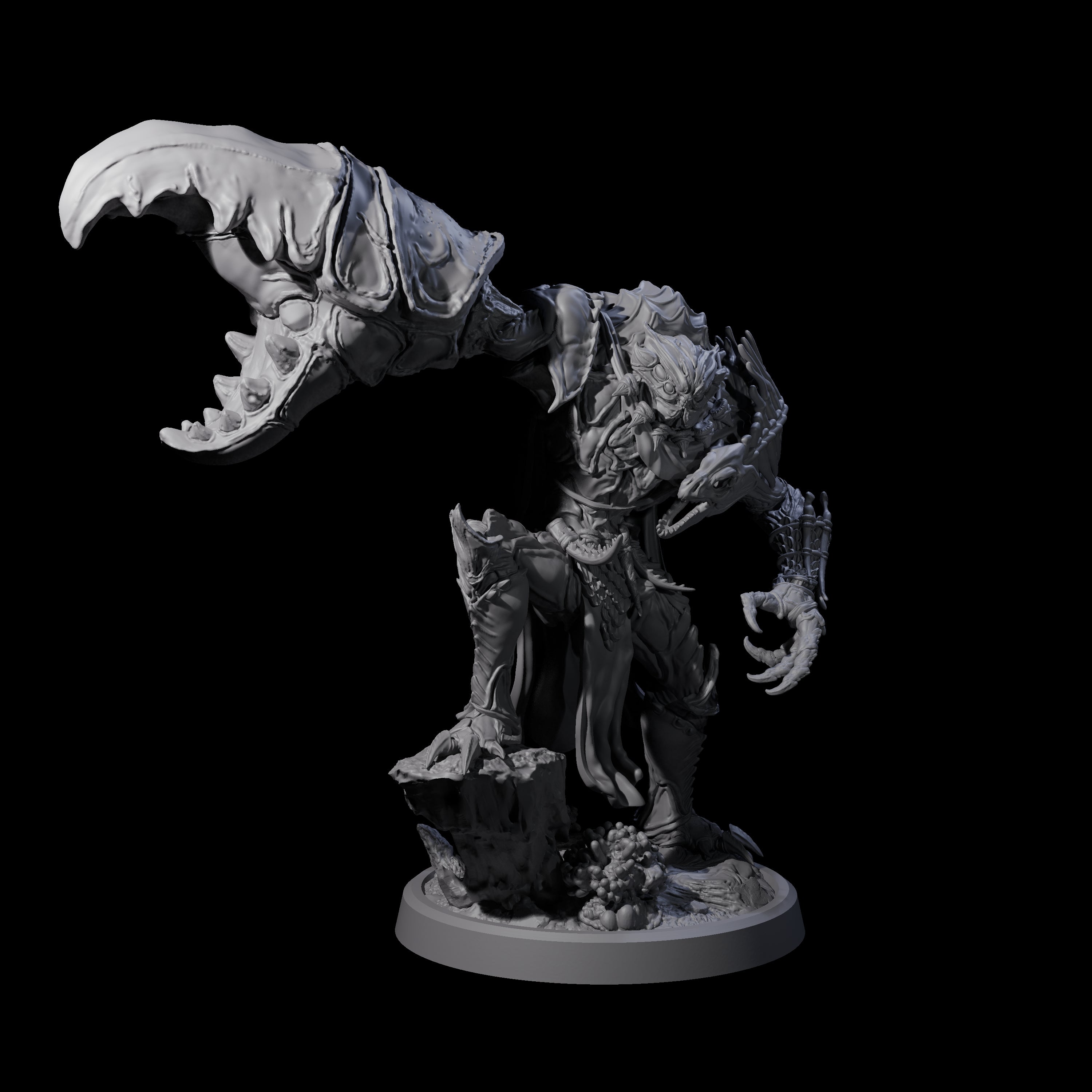 Commanding Wastrilith Warrior A Miniature for Dungeons and Dragons, Pathfinder or other TTRPGs