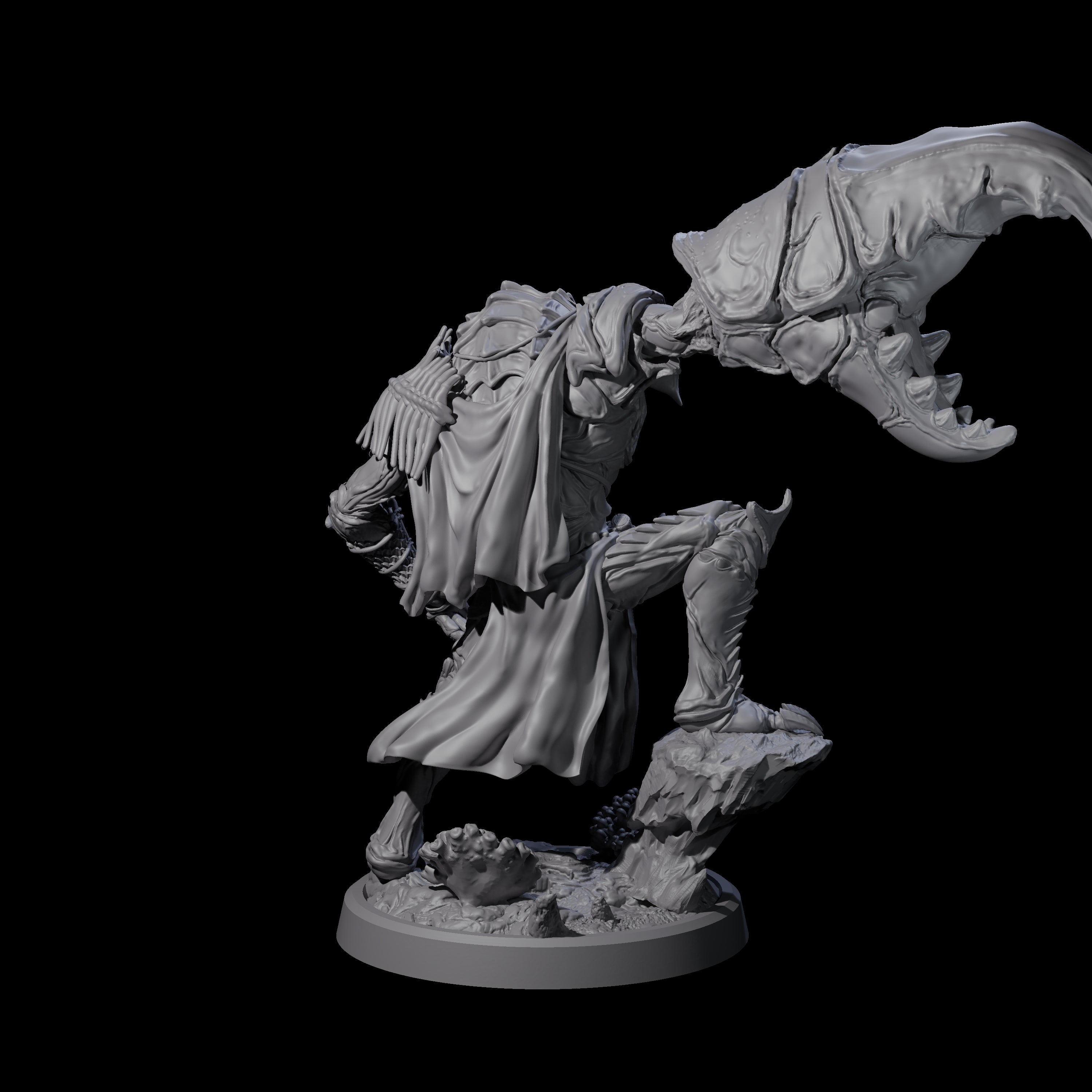 Commanding Wastrilith Warrior A Miniature for Dungeons and Dragons, Pathfinder or other TTRPGs