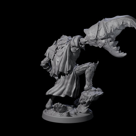 Commanding Wastrilith Warrior A Miniature for Dungeons and Dragons, Pathfinder or other TTRPGs