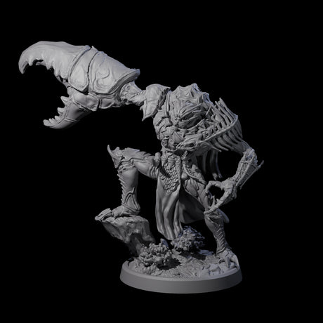Commanding Wastrilith Warrior A Miniature for Dungeons and Dragons, Pathfinder or other TTRPGs