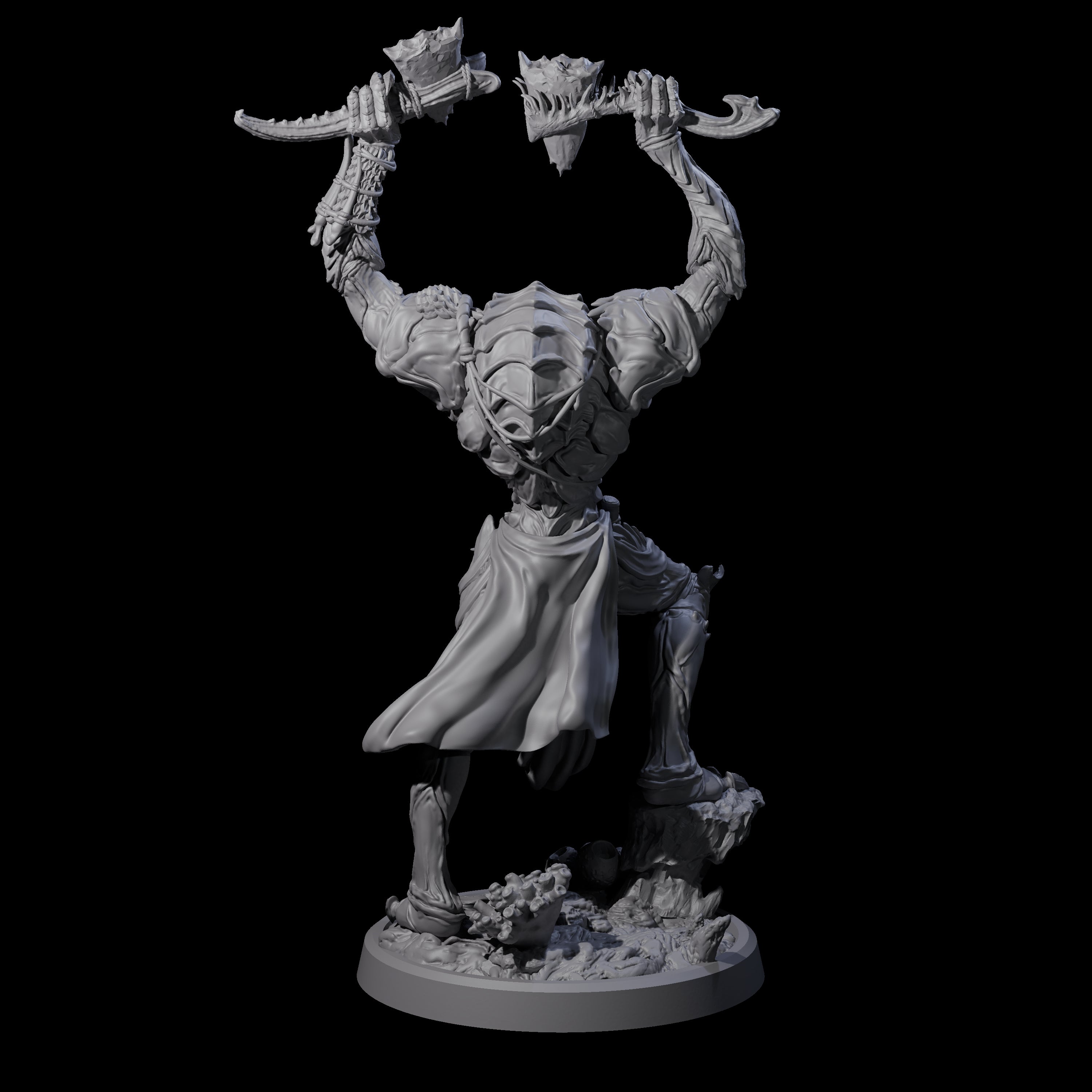 Commanding Wastrilith Warrior B Miniature for Dungeons and Dragons, Pathfinder or other TTRPGs