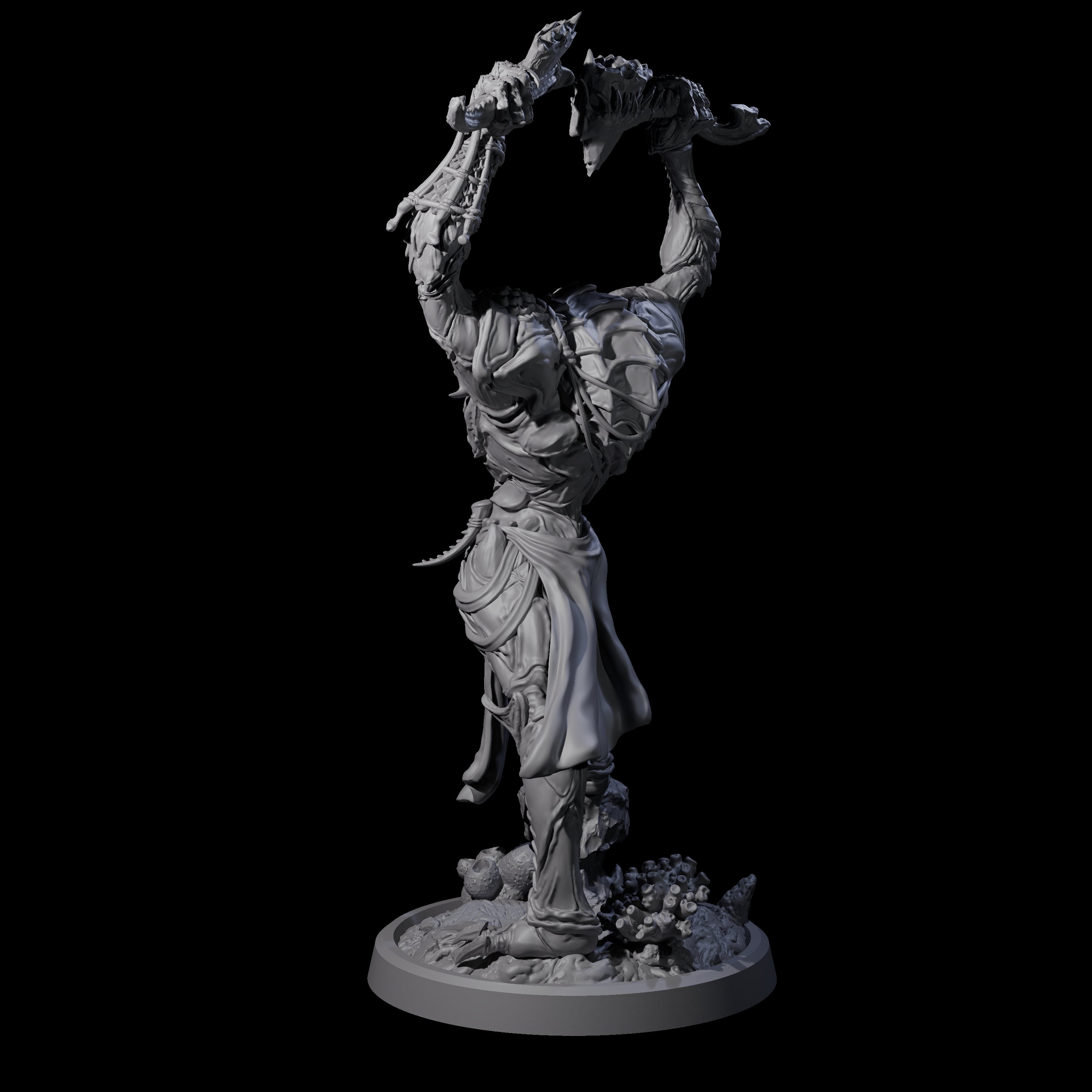 Commanding Wastrilith Warrior B Miniature for Dungeons and Dragons, Pathfinder or other TTRPGs