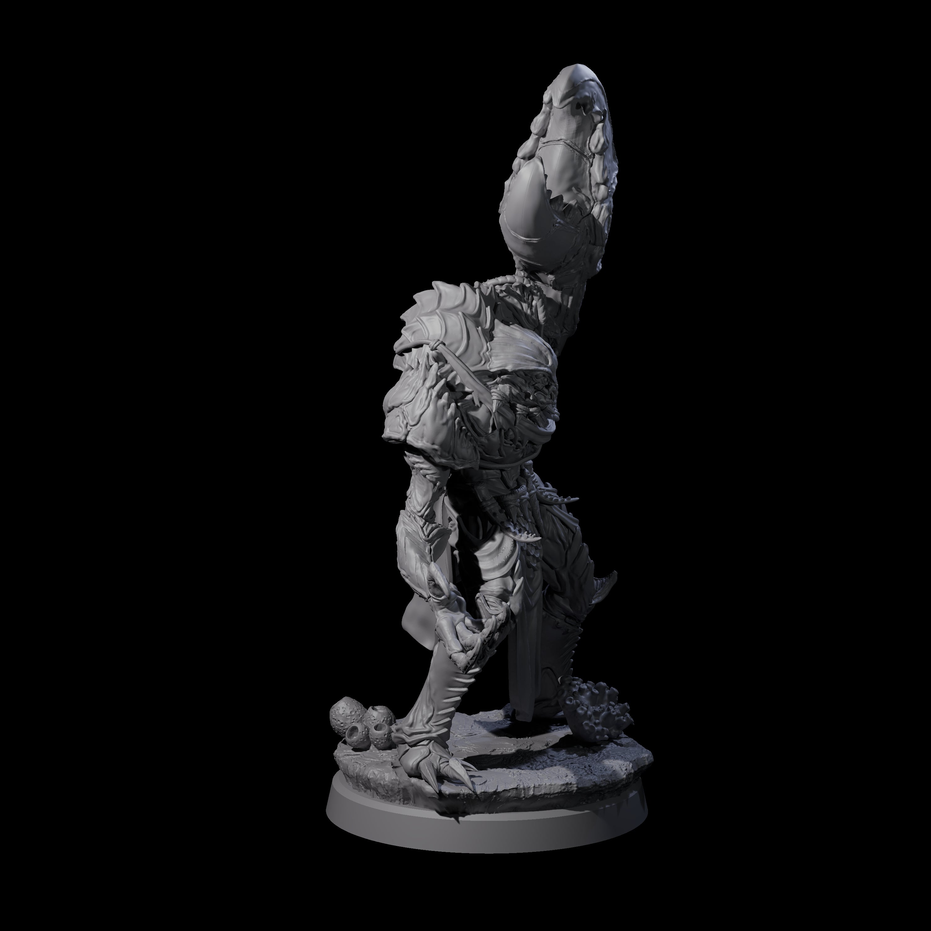 Commanding Wastrilith Warrior C Miniature for Dungeons and Dragons, Pathfinder or other TTRPGs