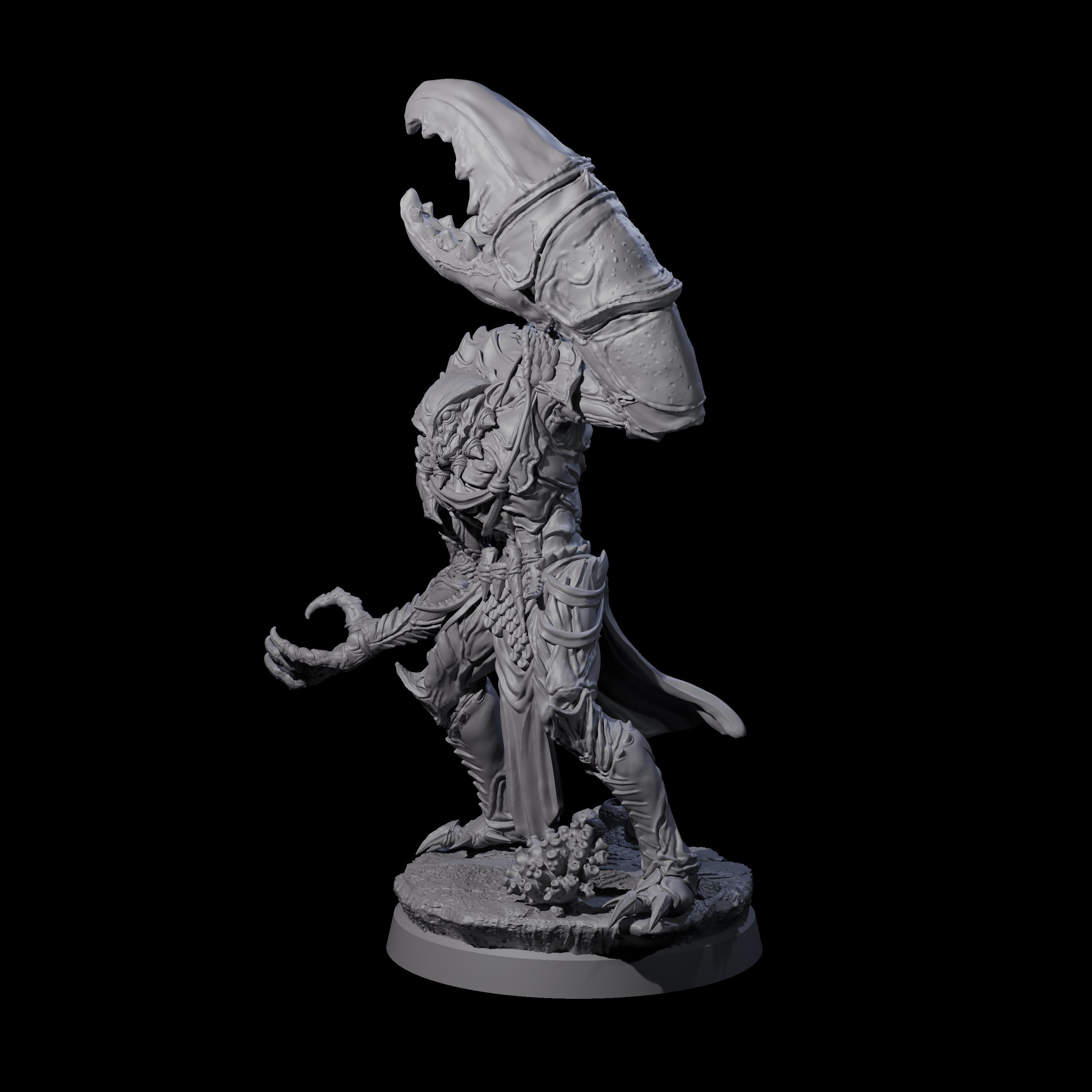 Commanding Wastrilith Warrior C Miniature for Dungeons and Dragons, Pathfinder or other TTRPGs