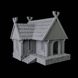 Complete Saxon Village - Kingdom of Saxonia Miniature for Dungeons and Dragons, Pathfinder or other TTRPGs