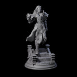 Composed Human Mage Miniature for Dungeons and Dragons, Pathfinder or other TTRPGs