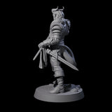 Composed Tiefling Paladin Miniature for Dungeons and Dragons, Pathfinder or other TTRPGs