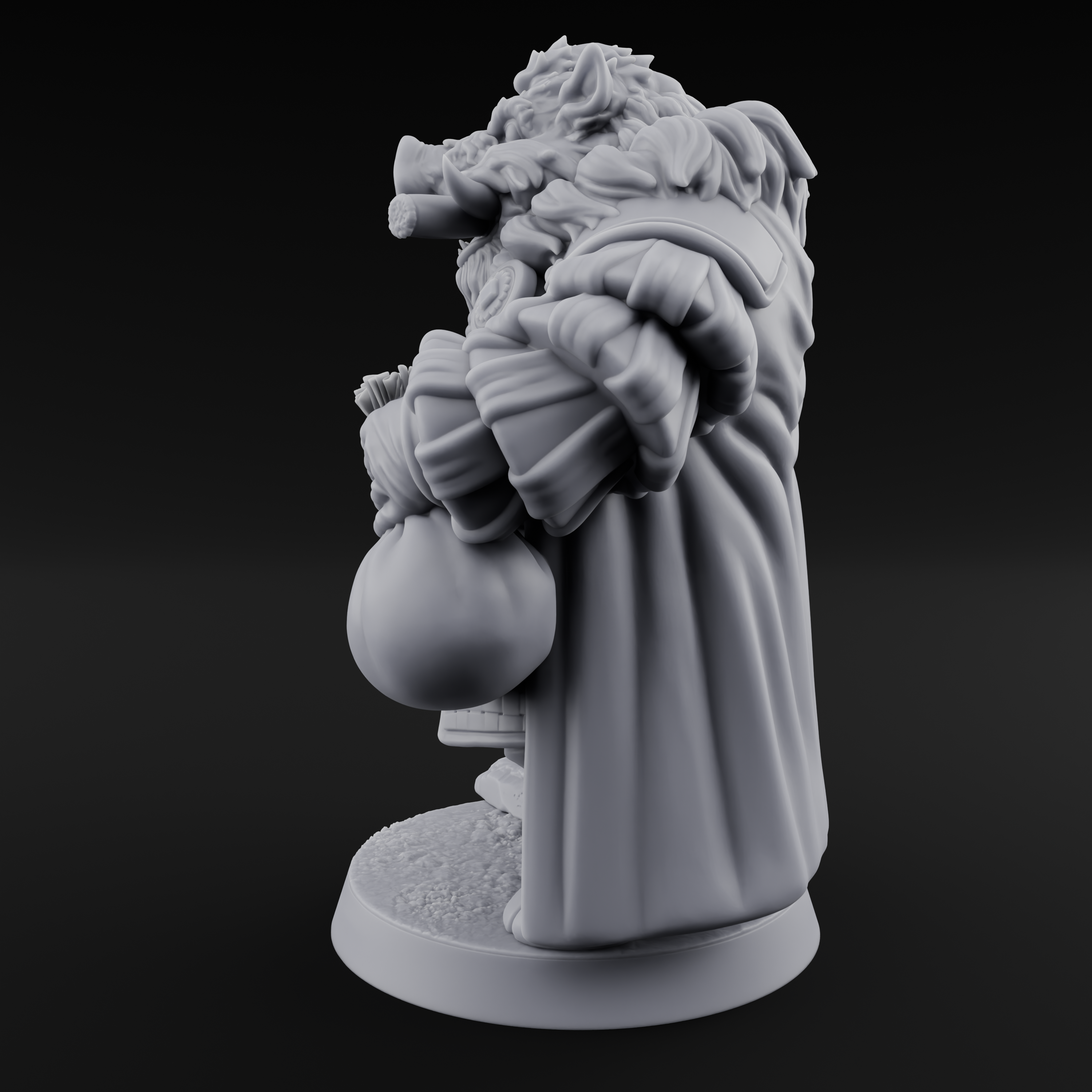 Confident Beastman Merchant Miniature for Dungeons and Dragons, Pathfinder or other TTRPGs