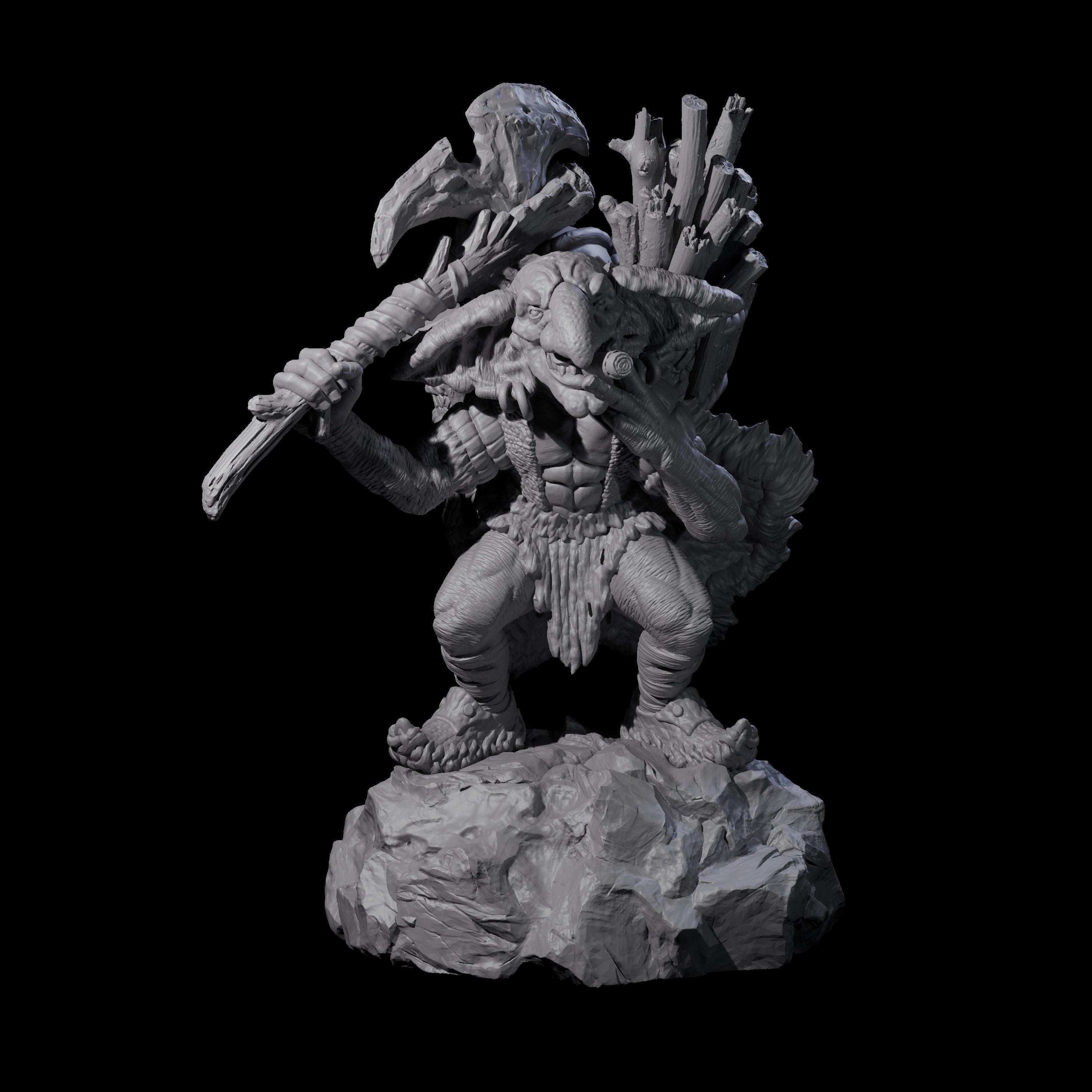 Confident Camping Goblin A Miniature for Dungeons and Dragons, Pathfinder or other TTRPGs