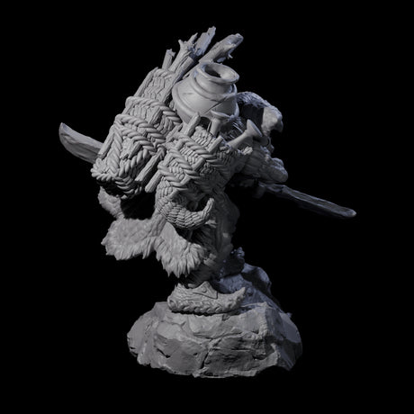 Confident Camping Goblin B Miniature for Dungeons and Dragons, Pathfinder or other TTRPGs