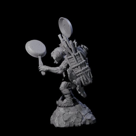 Confident Camping Goblin C Miniature for Dungeons and Dragons, Pathfinder or other TTRPGs