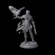 Confident Druid Hunter Miniature for Dungeons and Dragons, Pathfinder or other TTRPGs