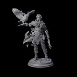 Confident Druid Hunter Miniature for Dungeons and Dragons, Pathfinder or other TTRPGs