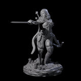 Confident Duelling Rogue Miniature for Dungeons and Dragons, Pathfinder or other TTRPGs