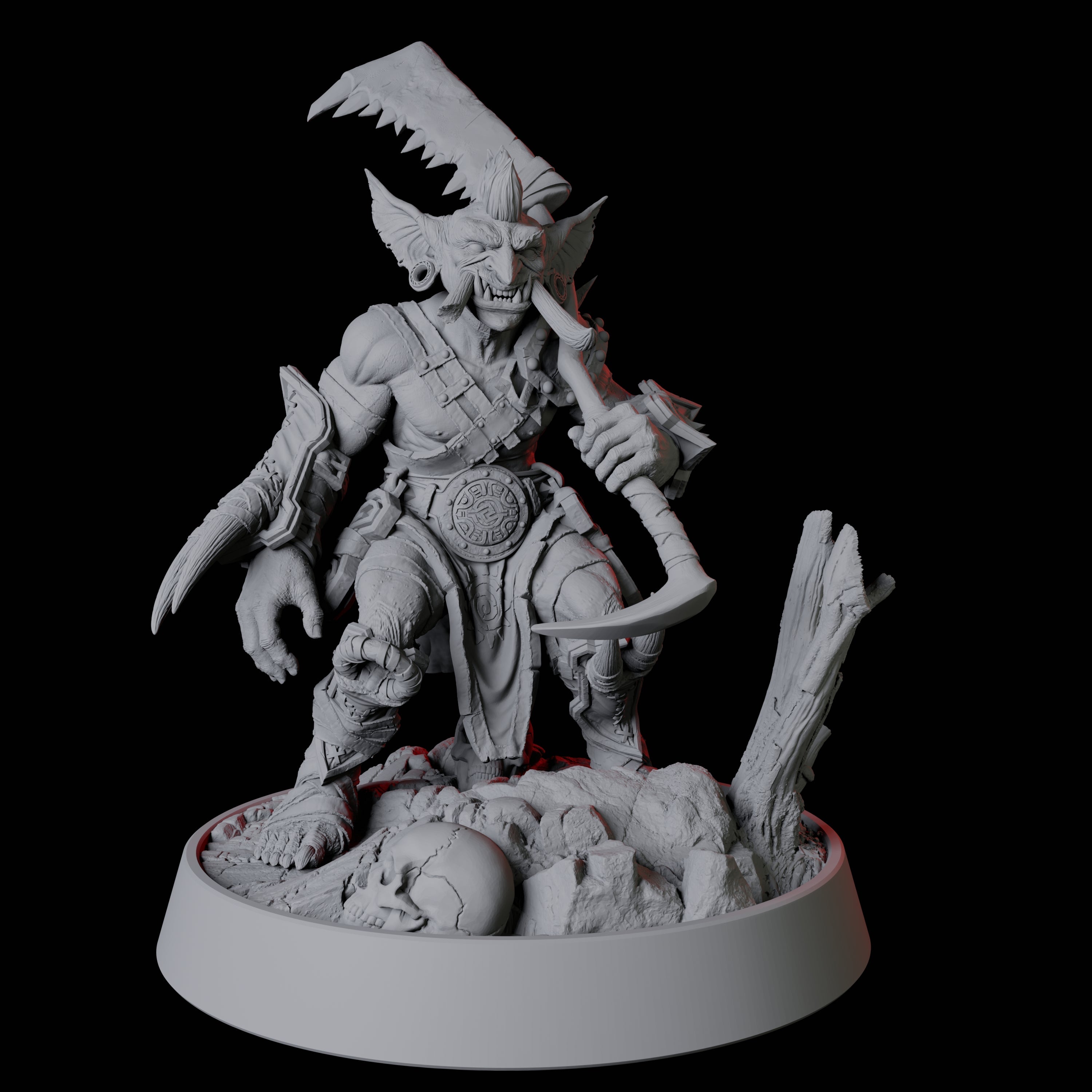 Confident Goblin Fighter Miniature for Dungeons and Dragons