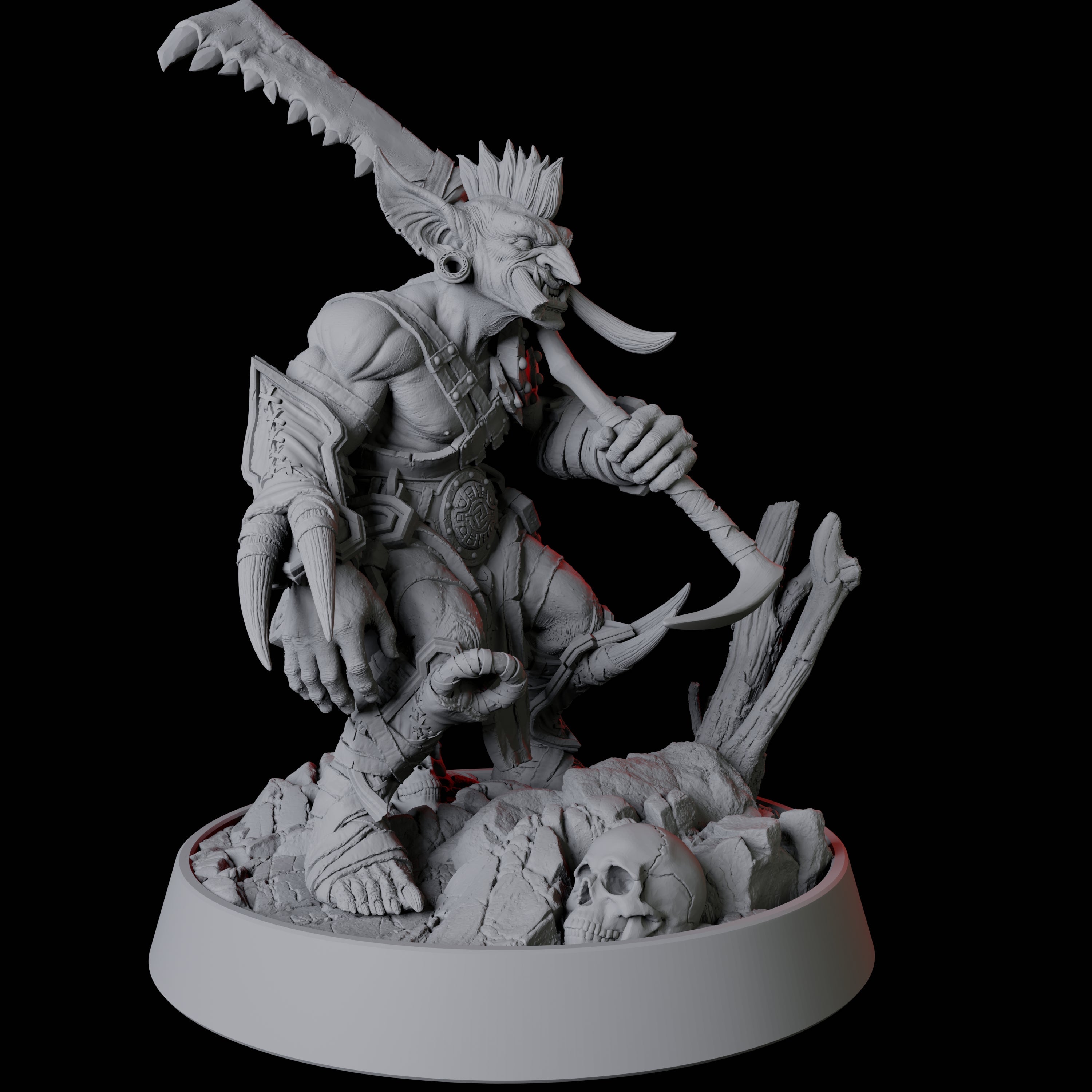 Confident Goblin Fighter Miniature for Dungeons and Dragons