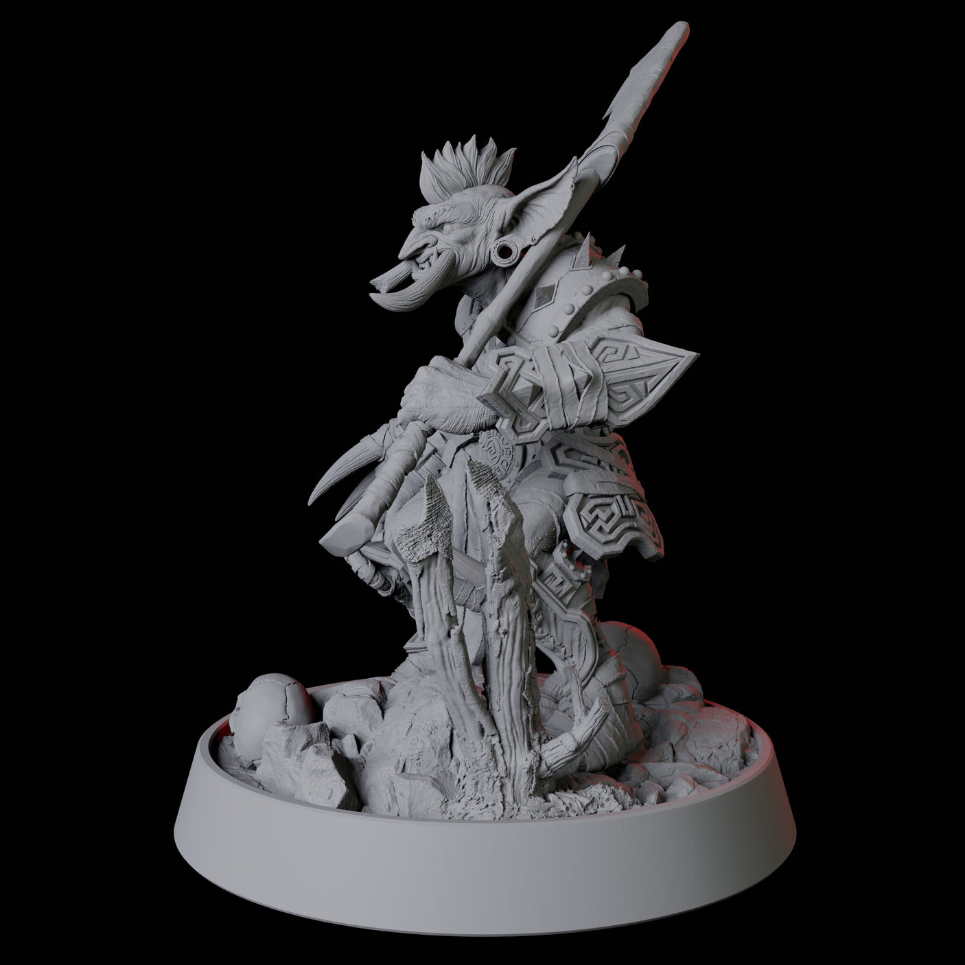 Confident Goblin Fighter Miniature for Dungeons and Dragons, Pathfinder or other TTRPGs