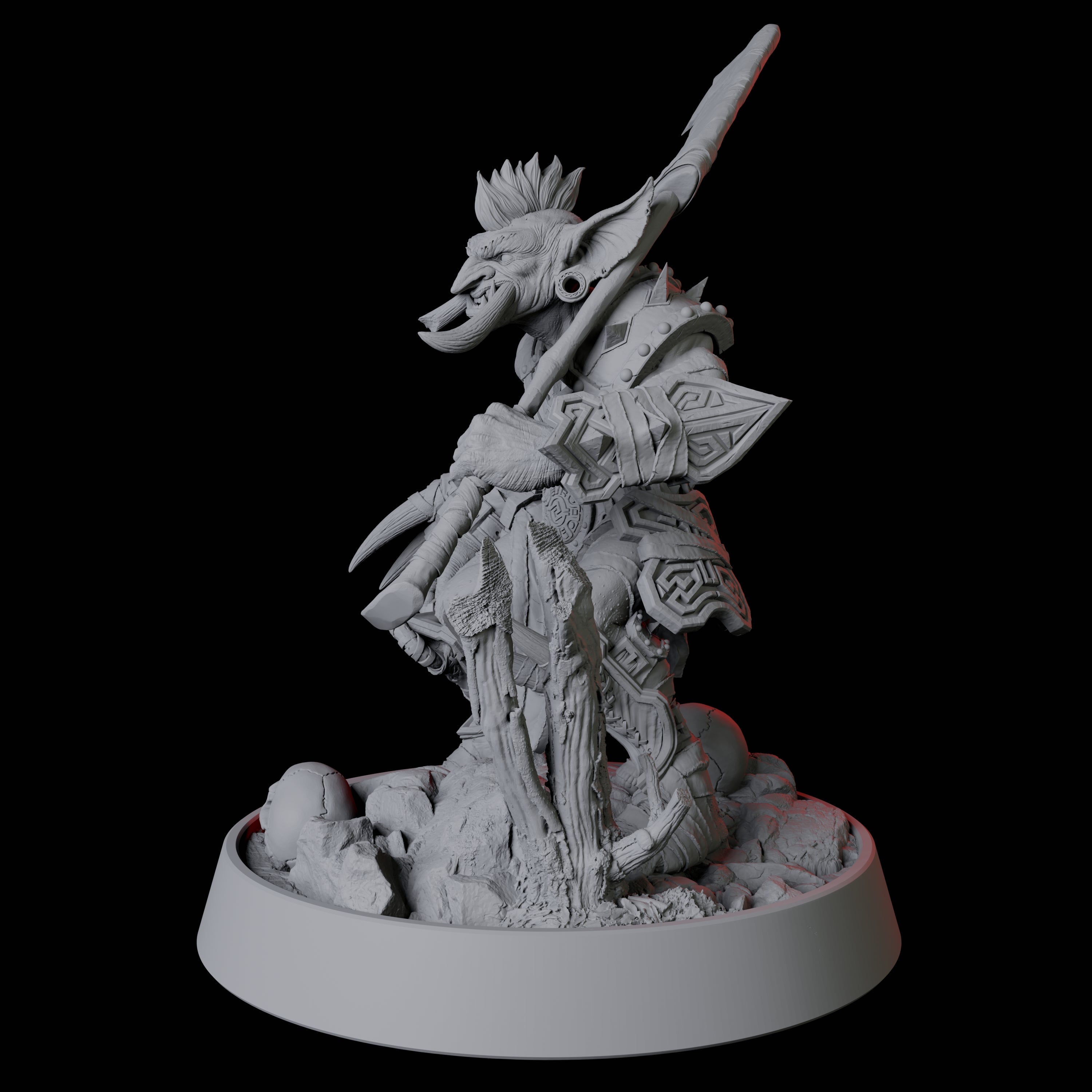 Confident Goblin Fighter Miniature for Dungeons and Dragons