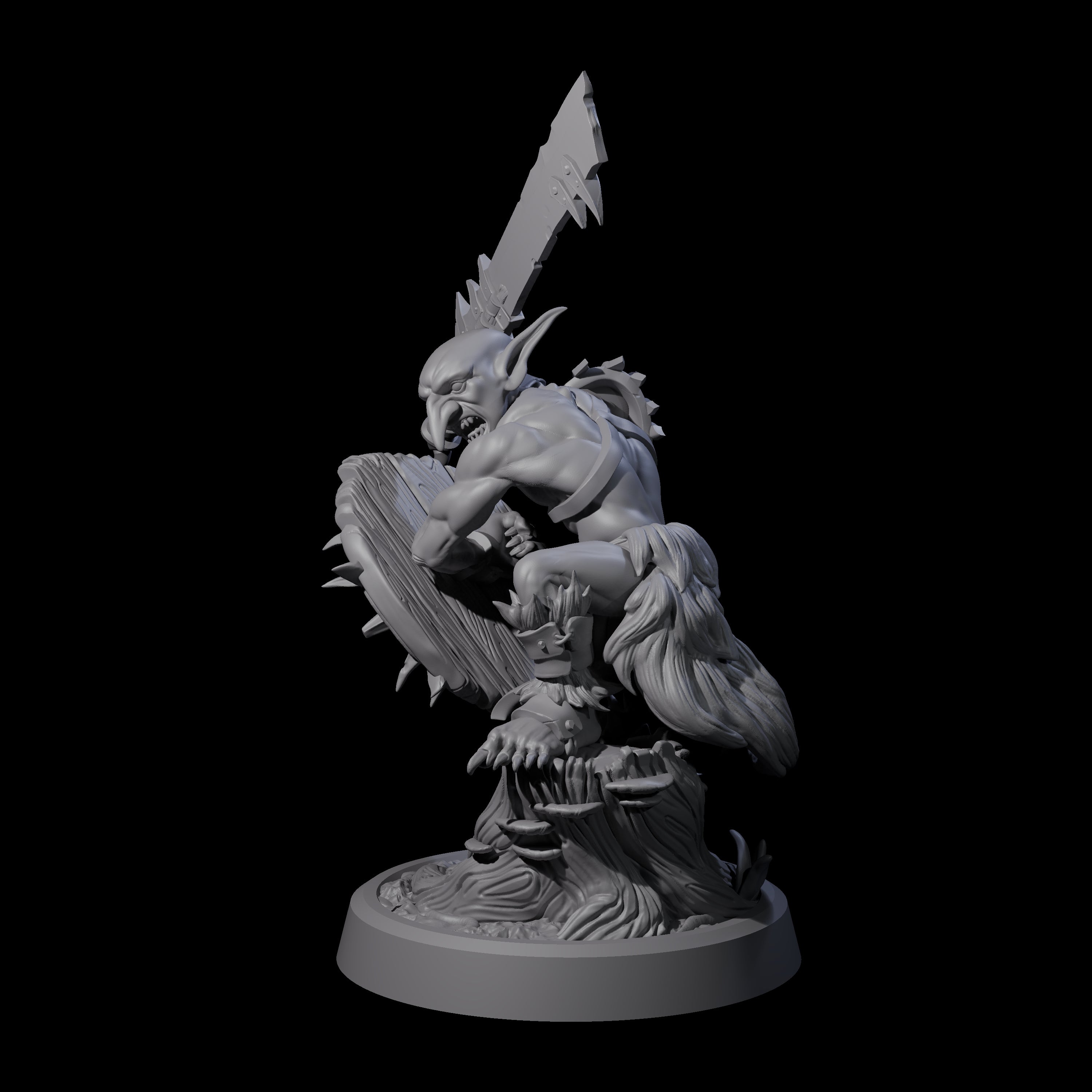 Confident Goblin Strike Team B Miniature for Dungeons and Dragons, Pathfinder or other TTRPGs