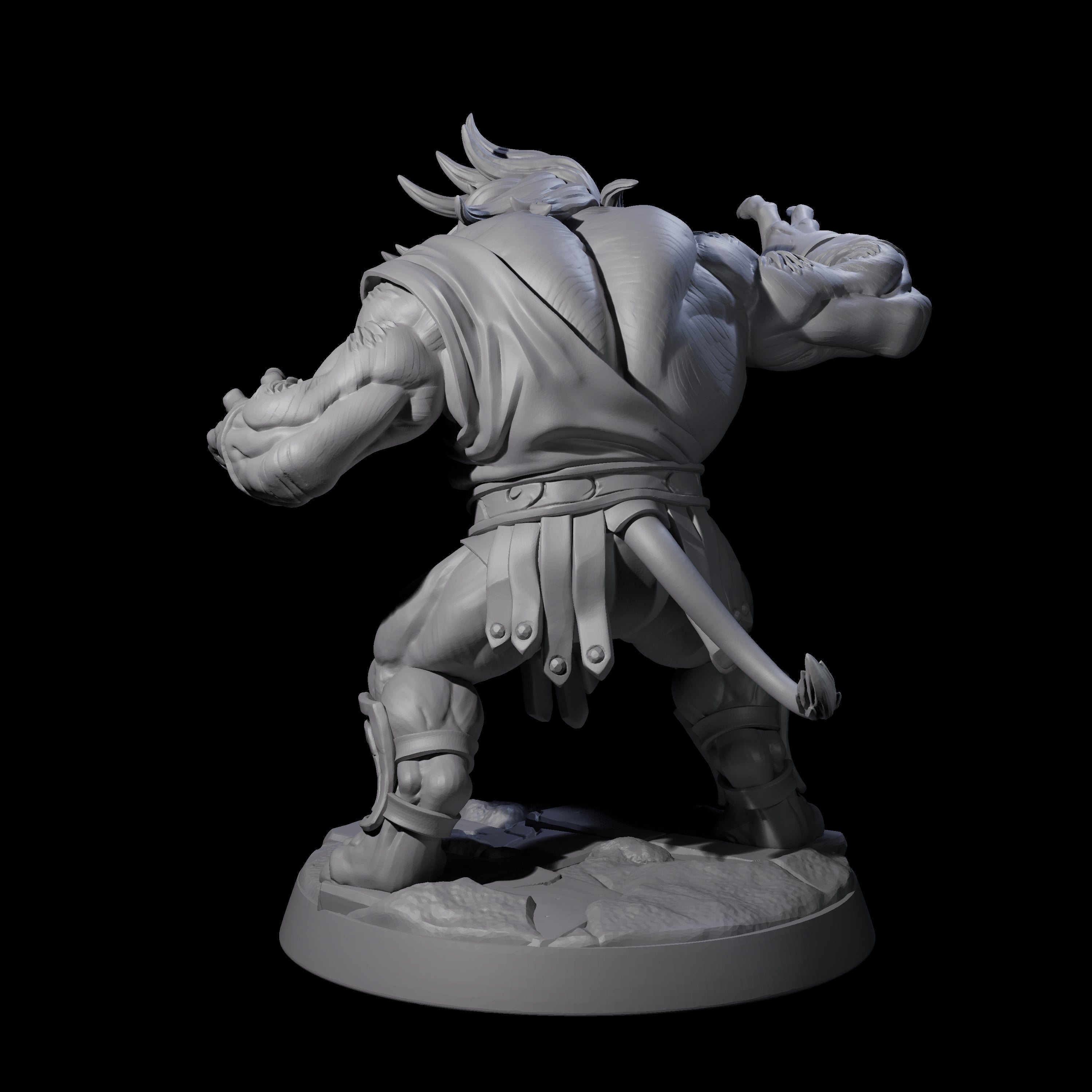 Confident Leonin Brawler Miniature for Dungeons and Dragons, Pathfinder or other TTRPGs