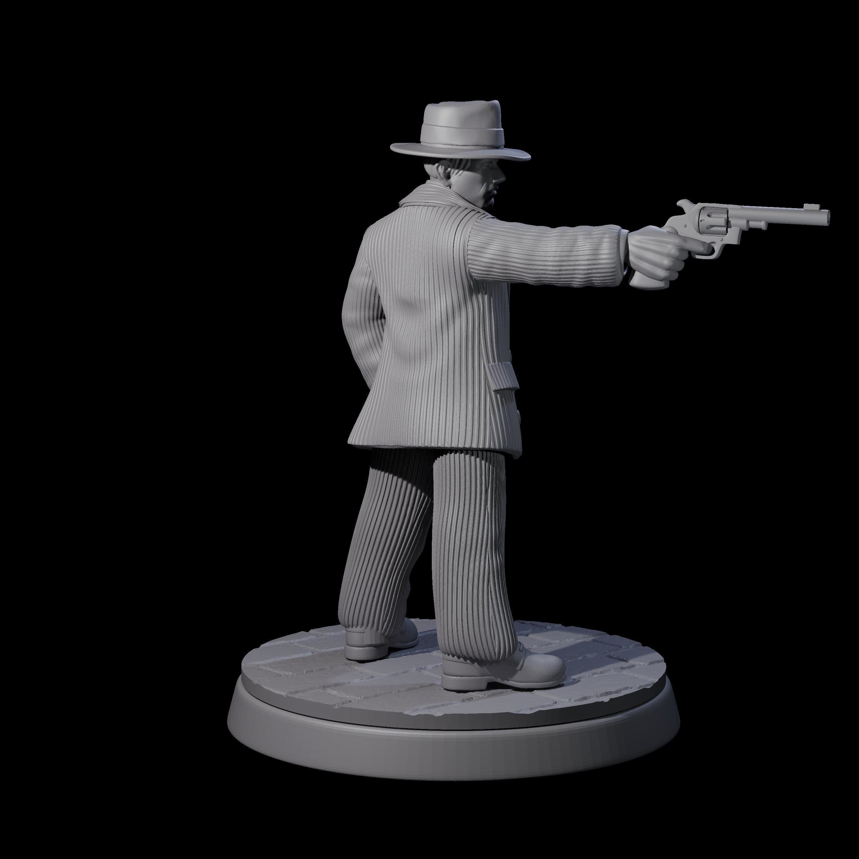 Confident Mobster Gangster Miniature for Dungeons and Dragons, Pathfinder or other TTRPGs